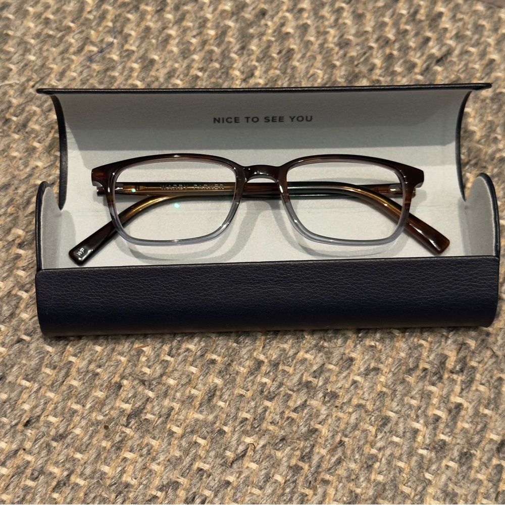 Warby Parker - Oliver Eastern Bluebird Fade Eyeglasses & Case - Picture 2 of 11